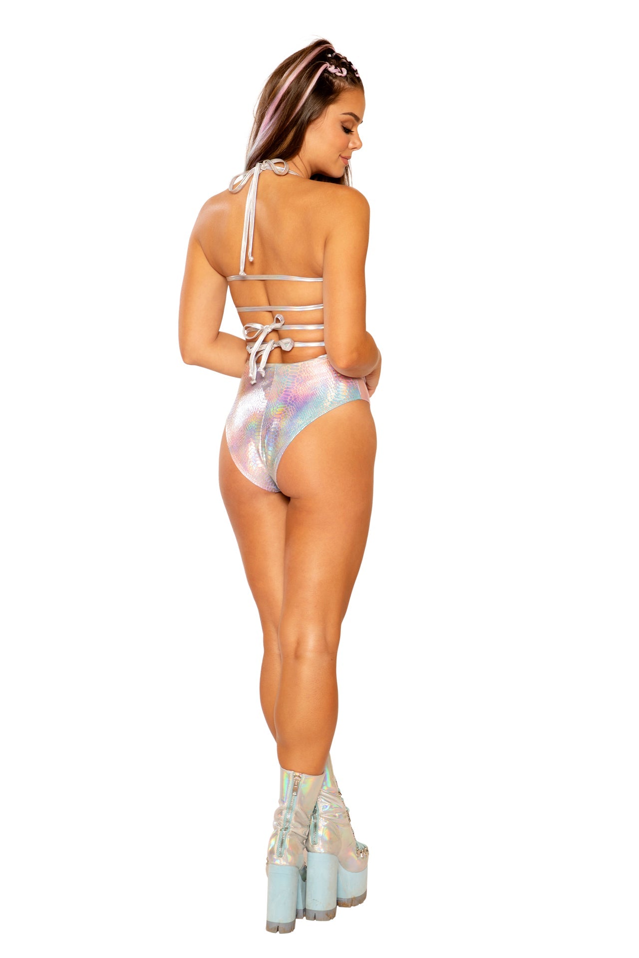 METALLIC WRAP SHORT - FF483