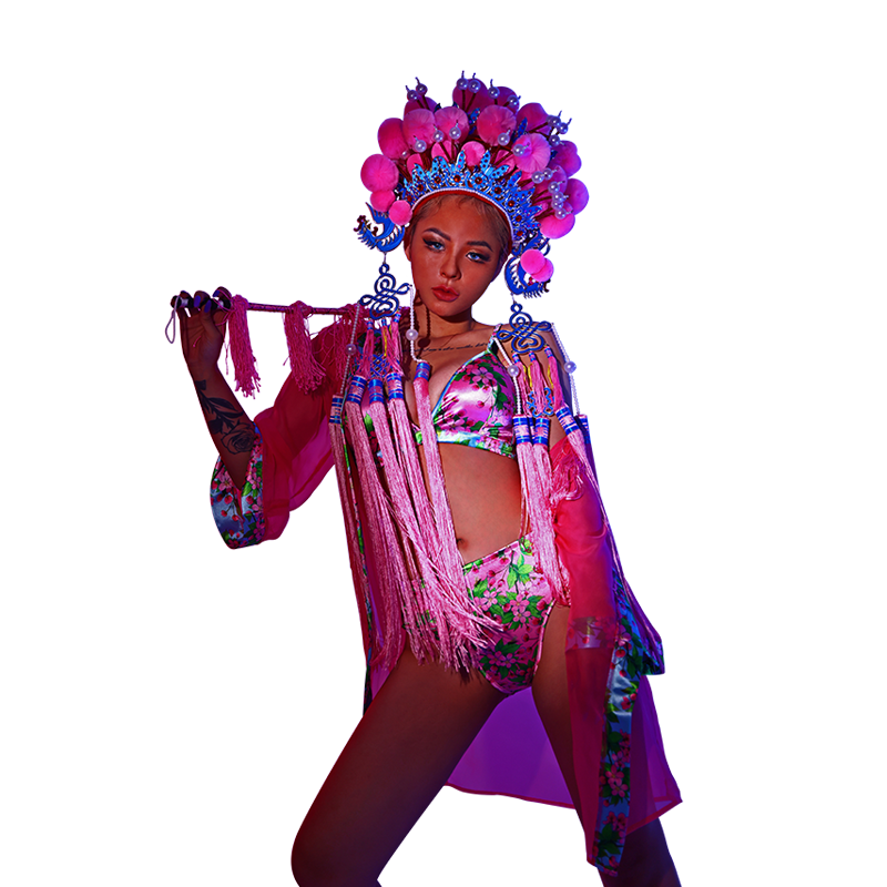 Sexy Nightclub DJ Chinese Costume
