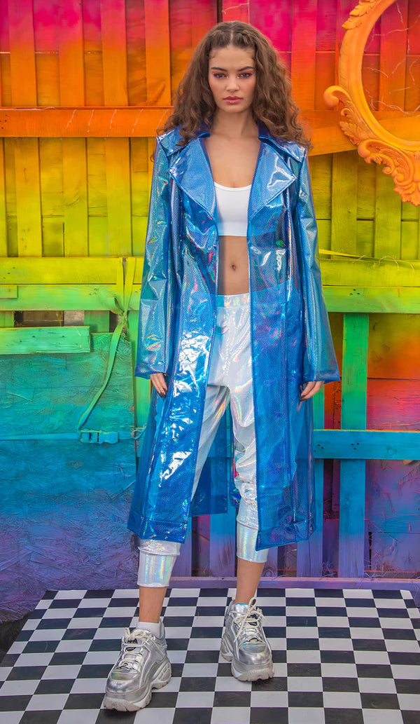 TRANSPARENT TRENCH COAT - UNISEX