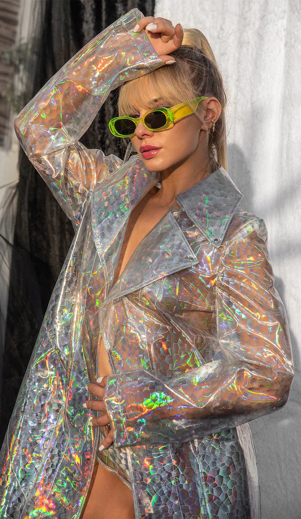 TRANSPARENT TRENCH COAT - UNISEX