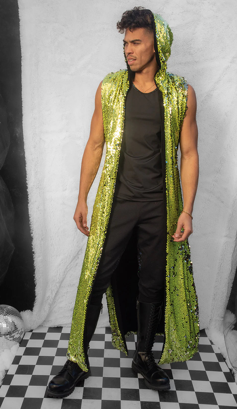 UNISEX SEQUIN DUSTER