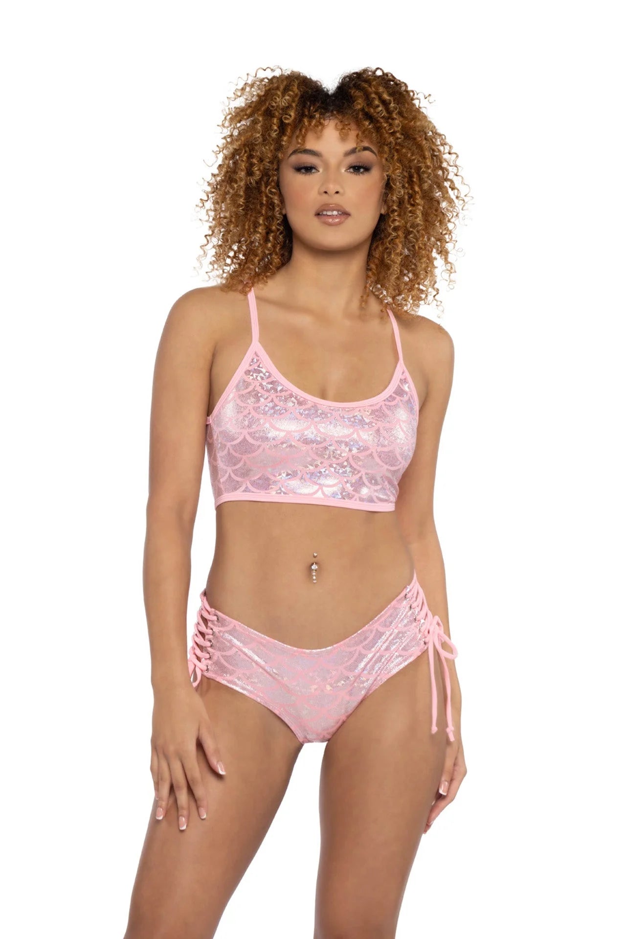 TANK TOP AND LACE-UP SHORT SET