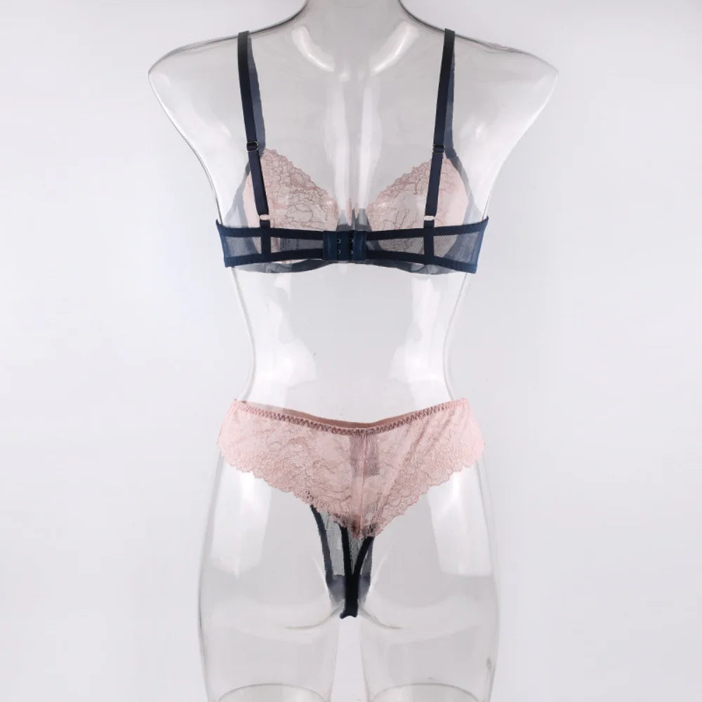 2-Piece Lace Bra Set Vintage Lingerie